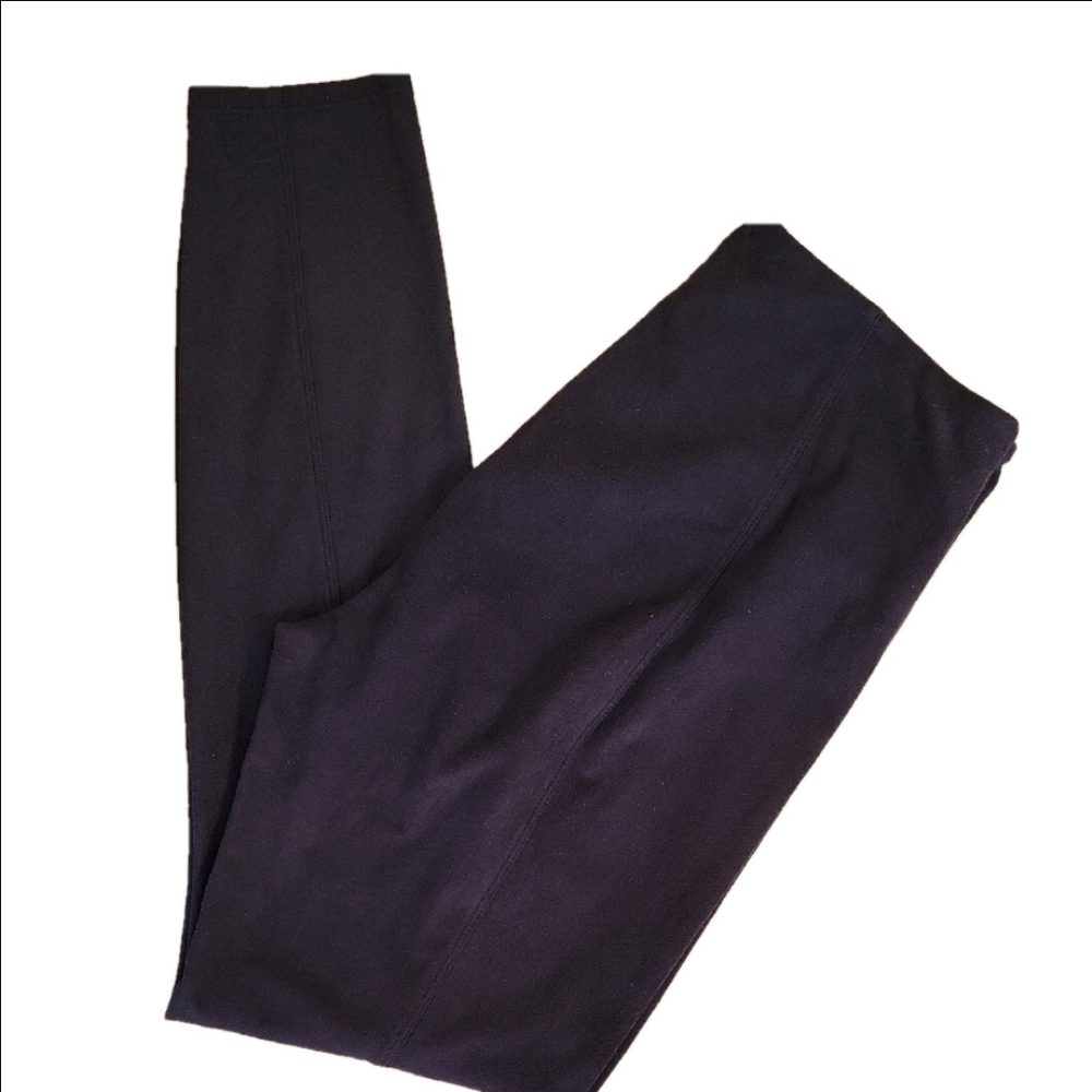 Lysse Sueded Black Pull-on Stretchy Legging Pants Size Medium EUC
